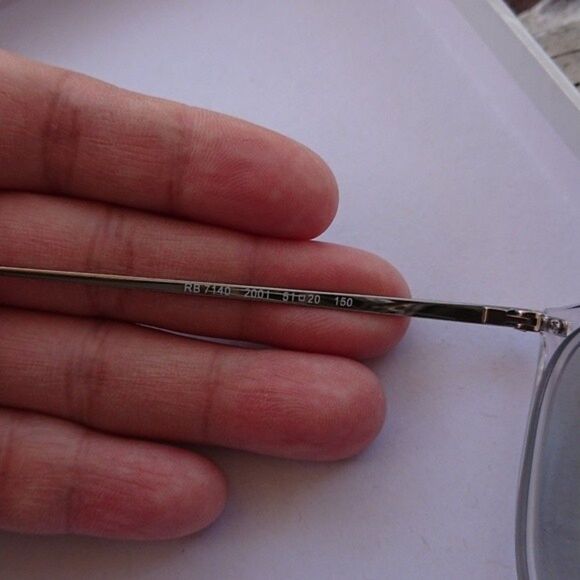 Ray-Ban Polished Transparent eyeglasses MODEL RB7140 - Frame only - Picture 4 of 10